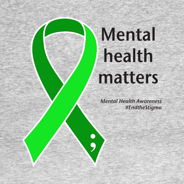 Mental health matters, black type by Just Winging It Designs